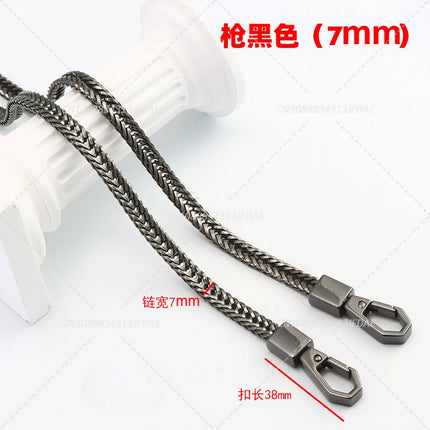 Bag Chain DIY Bag Strap 7mm Replacement Purse Chain Shoulder Bag Straps Small Handbag Purse Handle Chains Bag Parts