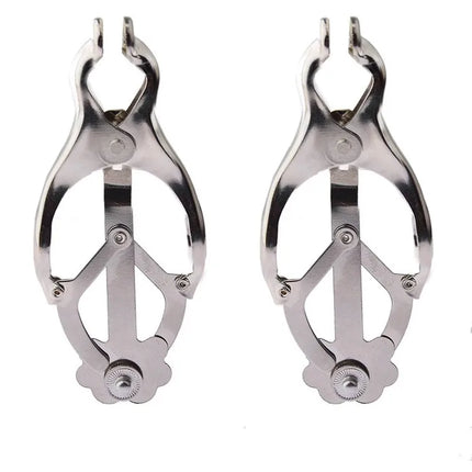 YoKoNex Electro Nipple Clamp Set – E-Stim Attachments with Weighted Balls, Bells, Vacuum Clips, for BDSM Shock Play & Sensory