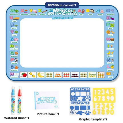 Magic Water Drawing Mat Coloring Doodle Mat Water Absorbing Painting Pad Reusable Magic Pens Painting Board Educational Toys