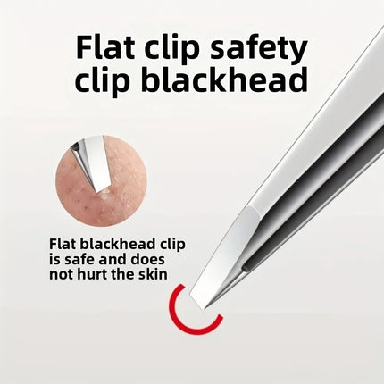 Professional High-Precision Tweezers for Eyebrows, Facial Hair, and Ingrown Hair Removal for Women and Men, Stainless Steel Clip