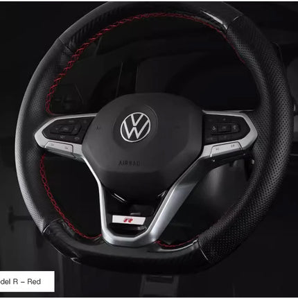 Car Decoration Accessories Steering Wheel Logo Cover Trim Sticker For VW GTI R Line Polo Golf Passat Scirocco Tiguan Jetta T-ROC