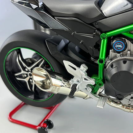 1:6 Kawasaki H2R Motorcycle Diecast Model, Spray Simulation Sound & Light, Fast And Furious Collectible Toy Car,  Mans Gift