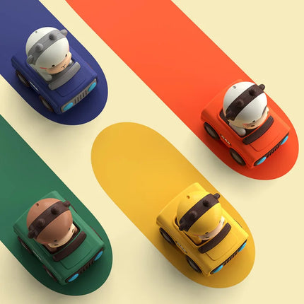 Cartoon Animal  Car Toy - Press to Move Fun Vehicle Play for Kids