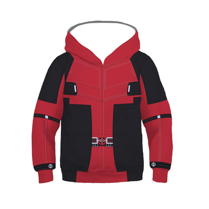 Boys Deadpool Costume Cosplay Hoodie | New Kids Printed Pullover for Fall/Winter | Halloween & Christmas Outfit Gift Idea