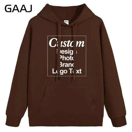 High Quality Custom Hoodie Cotton Sweatshirt Print Embroidery Brand Logo Text Photo Design Men Women Famliy Team Clothing 300g