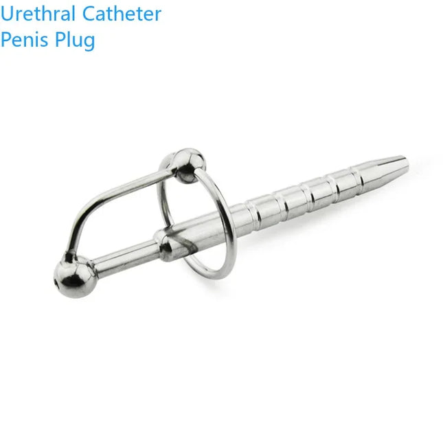 Massage Wand Urethral Sound Dilators Stimulation Catheter Beads  Penis Plug Insert Male Masturbator Horse Eye Sticks BDSM Penis
