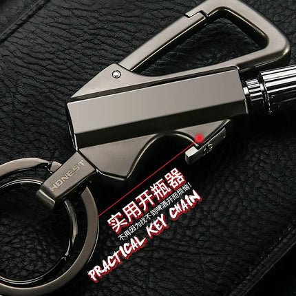 2026 New Multifunctional Match Kerosine Lighter Keychain Outdoor Waterproof Portable Igniter Smoking Accessories Gift Wholesale