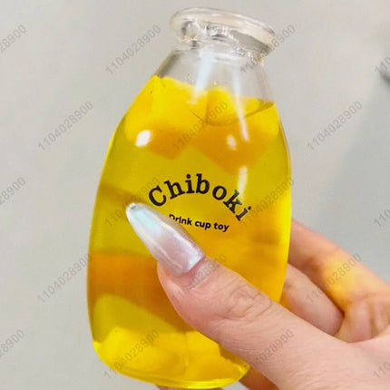 Stress Ball Handmade Milk Beverage Drink Bottle Ball Squishy Mochi Toy Squeeze Ball Stress Relieve Hand Relax Toy Gift