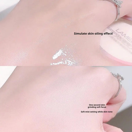Soft Focus Makeup Natural Brightening Oil Control Concealer Waterproof Sweat Proof Longlasting Setting Powder Facial Cosmetics