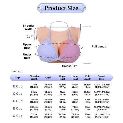 CYOMI Silicone Fake Breast Forms Huge Boobs Chest for Mastectomy Cancer Transgender Crossdresser Cosplay Sissy Drag Queen