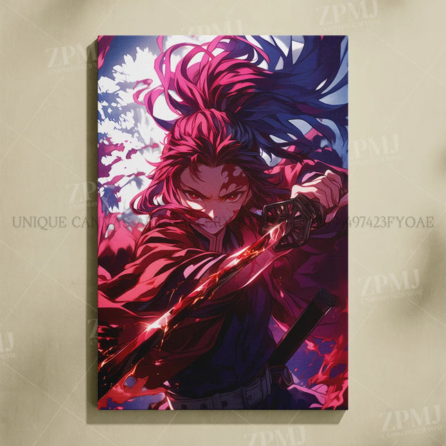 Anime Demon Slayer: Kimetsu No Yaiba Home Decor HD Prints Poster Pictures Wall Artwork No Framed Canvas Painting For Living Room