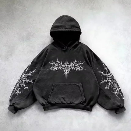 Vintage MMA Elite Men's New Zipper HoodieY2K Best Selling Harajuku Hip Hop Skull Letter Graphics Extra Large Couple Street Wear