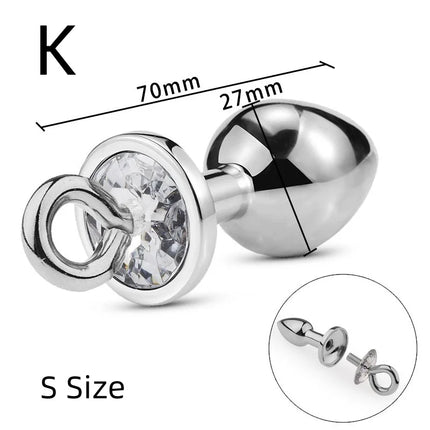 Exotic Accessories Metal Anal Plug With Pull Ring Adult Sex Products Anus Dilator Ass Stuff Tail Bdsm Erotic Games Novel Toys