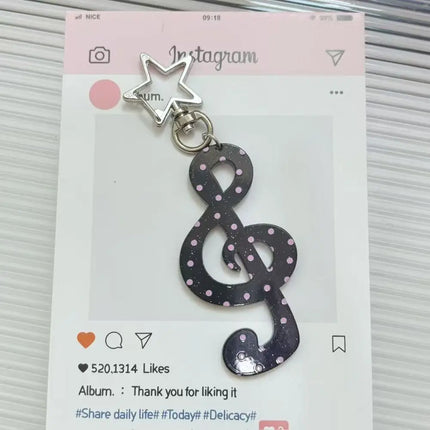 INS Acrylic Keychain Cartoon Shaped Illustration Pendant Kawaii Backpack Carabiner Clip Student DIY Handbook Decoration