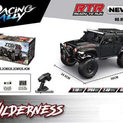 New 1/10 HB R1011 RTR Remote Control Vehicle 2.4G Full Proportional Rock Crawler LED Light 4WD Off-Road Climbing Car Toys Gifts