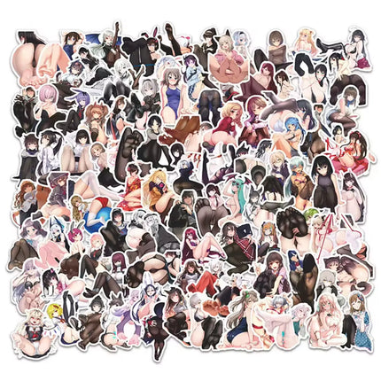 10/50/100PCS Anime Sexy Girl Foot Stickers Decoration Suitcase Scrapbooking Phone Laptop Guitar Kawaii Sticker Cartoon Kid Toy