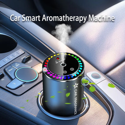 Car-mounted perfume aromatherapy automatic spray odor removal aluminum alloy metal colorful ambient light star ceiling
