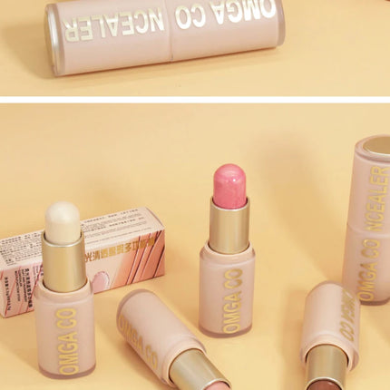 Waterproof powder blusher stick, transparent concealer multifunctional makeup stick, create a natural look
