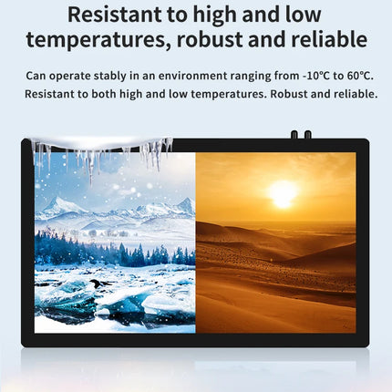 13.3 Inch All-in-One Capacitive Touch PC Industrial Panel PC with VESA Mount Compatible with Windows 10 or 11