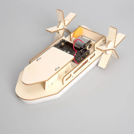 DIY Wooden Ship Model Small Maker Material Gift Toy Science Experiment Set Assembly Material Packaging Toy Birthday Gift