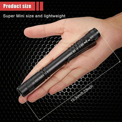 1-8PCS 395nm UV LED Pen Light,Blacklight Flashlight w/ Clip Portable Detector for Hotel/Pet Urine/Bed Bugs/Camping(AAA Battery)