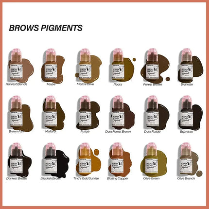 Premium Permanent Makeup Pigments Eyebrows Tattoo Inks Microblading Professional Beauty Body Art Perma Blend Pure Plant Inks