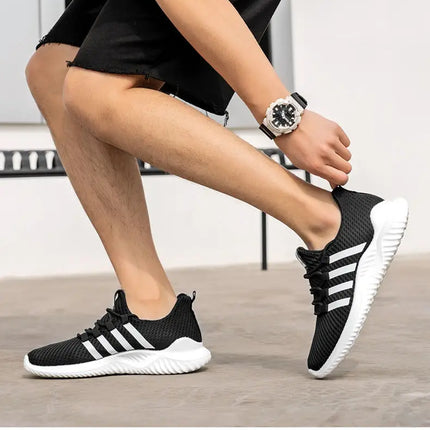 Lightweight Men's Running Shoes Outdoor Breathable Men Sports Shoes Anti-slip Male Sneakers Fashion Flexible Tennis Lace-up 3744
