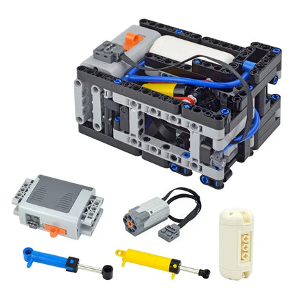 NEW Bricks Technical Pneumatics Automatic Electric Compressor Building Blocks Model Toys with Motor Pneumatic Airtank DIY robot