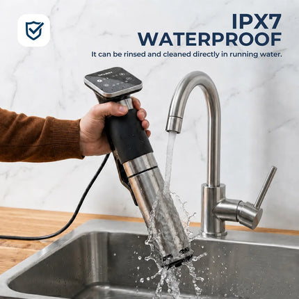 ROUNY 1300W Sous Vide Cooker IPX7 Waterproof Vacuum Slow Cooker LED Touch Immersion Circulator Accurate Cooking Machine