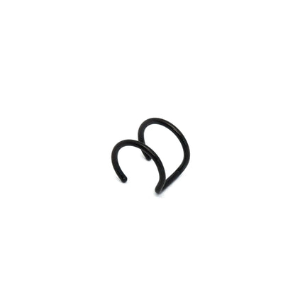 Fashion Stainless Steel Fake Piercing U-shaped Double Layer Ear Clips Lip Clip for Women Charms Ear Bone Nail Ear Cuff Jewelry