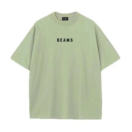 Summer cotton Japanese-style casual high-quality clothing with round neck  letter print T-shirt suitable for both men and women