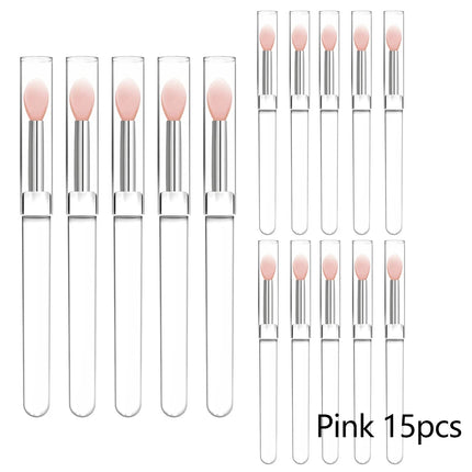 3/15PCS Reusable Lip Brush Silicone Lip Mask Applicator Transparent Lipstick Tool For Lip Gloss Eyeshadow Brushes Makeup Tools