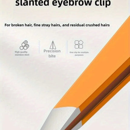 High-Precision Tweezers Stainless Steel Material with Excellent Rubber and Plastic Surface Feel Seamless Slant Tip