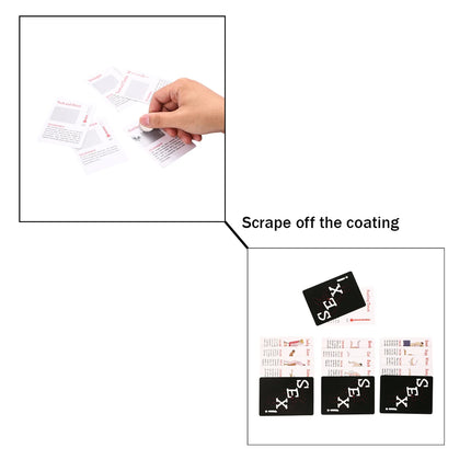 Erotic Games Coated Scratch Poker Paper Cards Sex Toys, 52 Kinds of Sex Position Explore Your Wildest Fantasies Bedroom Commands