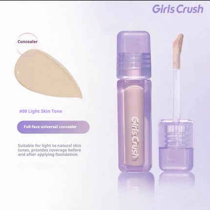 Girlscrush Liquid Concealer Facial Brightening Velvet Sunscreen Mark Expand Moisture Skin Application Holding Makeup