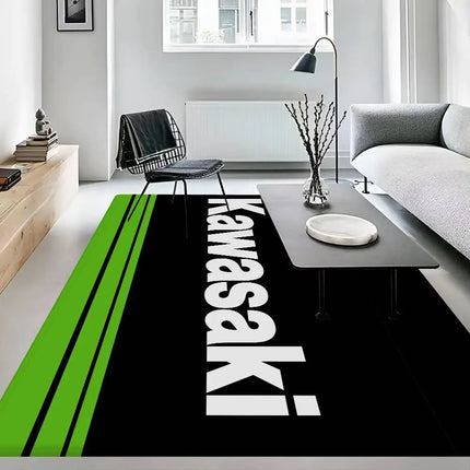 K-Kawasaki Hallway Carpet Non-Slip Laundry Room Mat Laundry Decor Balcony Child Living Room Bedside Area Rugs