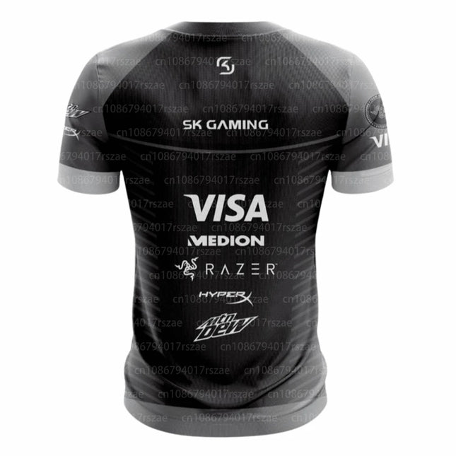 Player Game Jersey Uniform SK Gaming The Dream Short Sleeve T-shirt Men Esport Team Fans Summer Tops