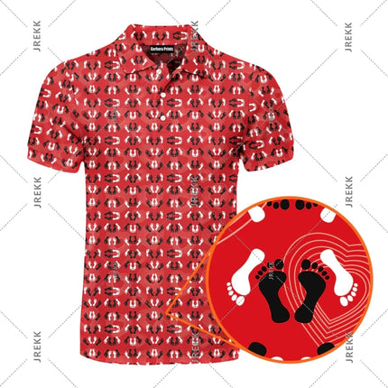 Sexy Full Print Humor Polo Shirt Men Hip Hop Street Personality Short Sleeve Button Golf Shirts Summer Carnival Party Funny Top