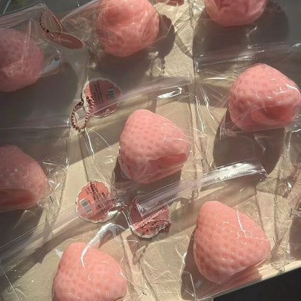 Toy Strawberry Taba Squishy Fidget Toy - Slow Rebound Stress Relief Toy for People Office and Party Favors Squeeze Beauty Gift