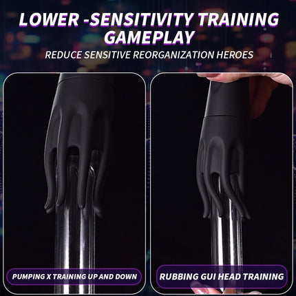 Penis Trainer Electric Shock Male Masturbator Penis Vibrator 10 Vibrating Modes Male Stroker 360°Wrapped Adult Sex Toys for Men