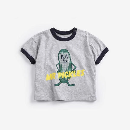 2026 New Spring Summer Children's Costumes Cartoon T Shirts Top Korean Baby Boys Girls Cotton Short Sleeve Shirt Top Clothings