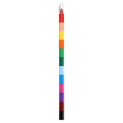Rainbow Crayon 12-Color Stackable Crayons Painting Stationery Fun Building Blocks Crayon Birthday Festival Gift for Boy Girl ZYF