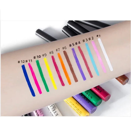 Waterproof Matte Liquid Eyeliner Long Lasting Quick Dry Non Smudging UV Luminous Gel Makeup for Smokey Eyes