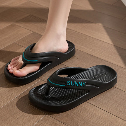 Thick Platform EVA Flip Flops For Women Summer Clip Toe Non Slip Beach Sandals Woman Men Comfortable Soft Sole Cloud Slippers