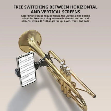 Musical Instrument Phone Stand With Mobile Phone Holder Trumpet Reading Live Accessories Rotate The Cord Tools 360 Degrees