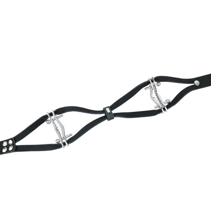 QKKQ Stainless Steel Chest Clamp Breast Bondage Nipples Pleasure Wearable Erotic Bra Nipple Stimulation For Women Sexy Tools