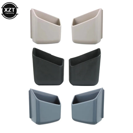 2Pcs Universal Car Sunglasses Phone Organizer Eyeglasses Glasses Holder Organizer Storage Boxes Holders Pocket Auto Accessories