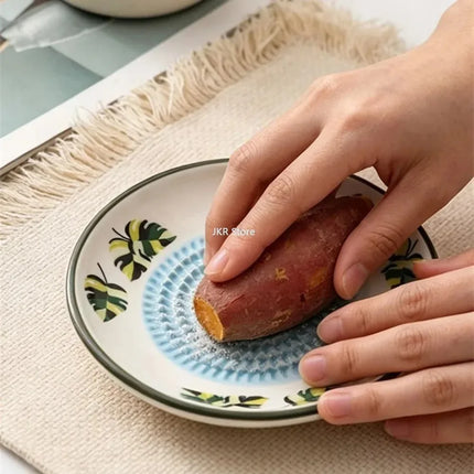 Ceramic Garlic Ginger Grater / Râpe Ail Gingembre Céramique