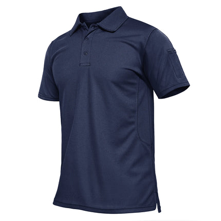 TACVASEN Summer Colorful Fashion Polo Tee Shirts Men's Short Sleeve T-shirt Quick Dry Team Work Green T-Shirt Tee Tops Clothing