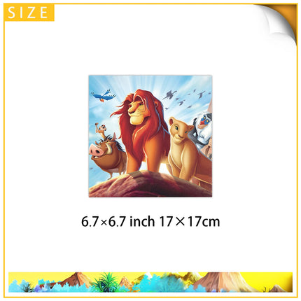 Lion King Birthday Party Decoration Simba Tableware Plate Cup Balloon Set Banner Backdrop Gift Bags Sticker Kids Party Supplies